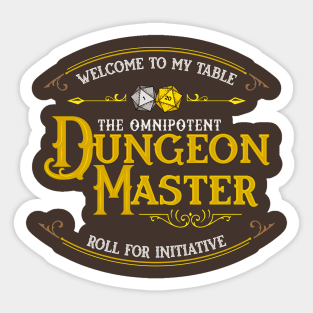 Omnipotent Dungeon Master Sticker